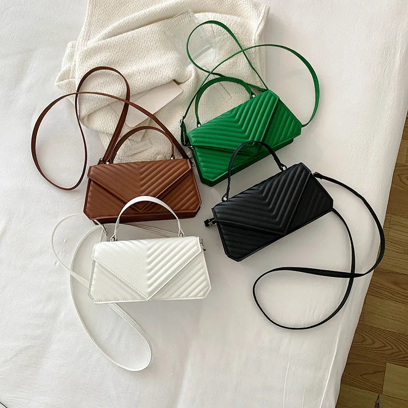 Striped Women's Shoulder Bag Small Crossbody Bags