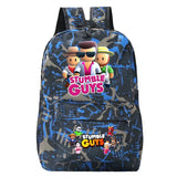 Stumble Guys Backpacks Student School Folding Bag Large Capacity