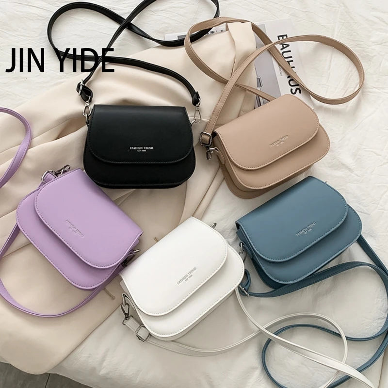 Women's Solid Flap Crossbody Shoulder Bag Handbag