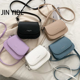 Women's Solid Flap Crossbody Shoulder Bag Handbag