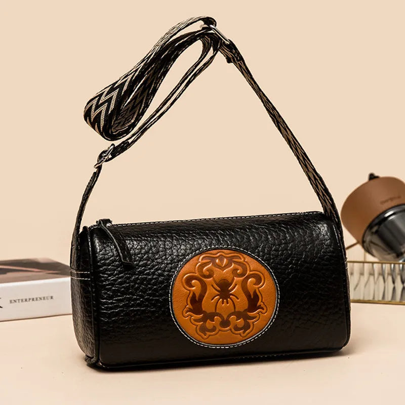 Casual Leather Sling Handbag for Women