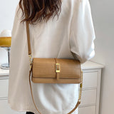 Stone Pattern PU Leather Crossbody Bag Women