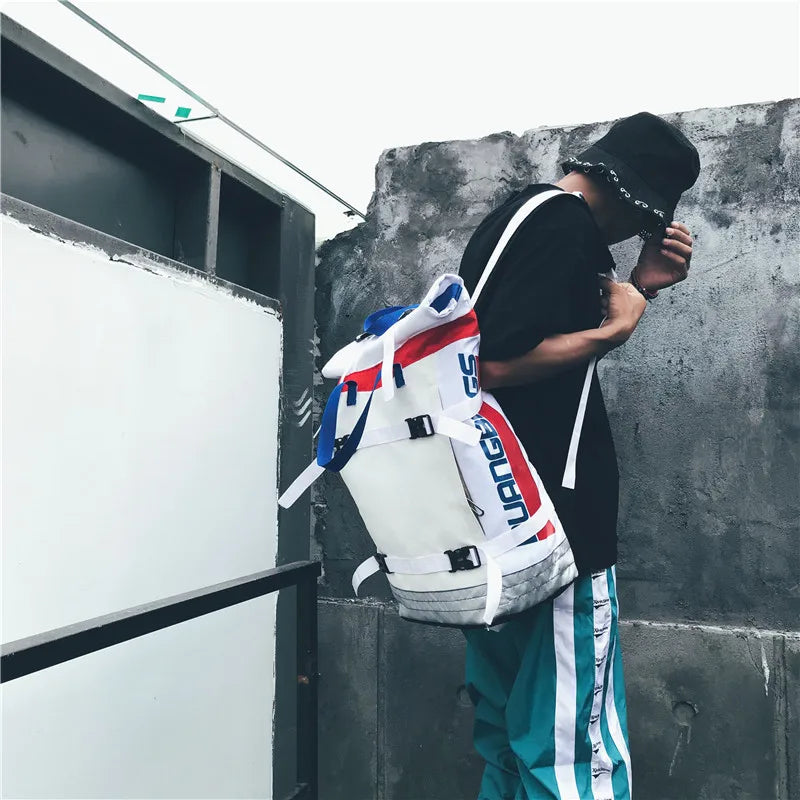 Unisex Backpack Trending Street Backbag Large Capacity School Bag
