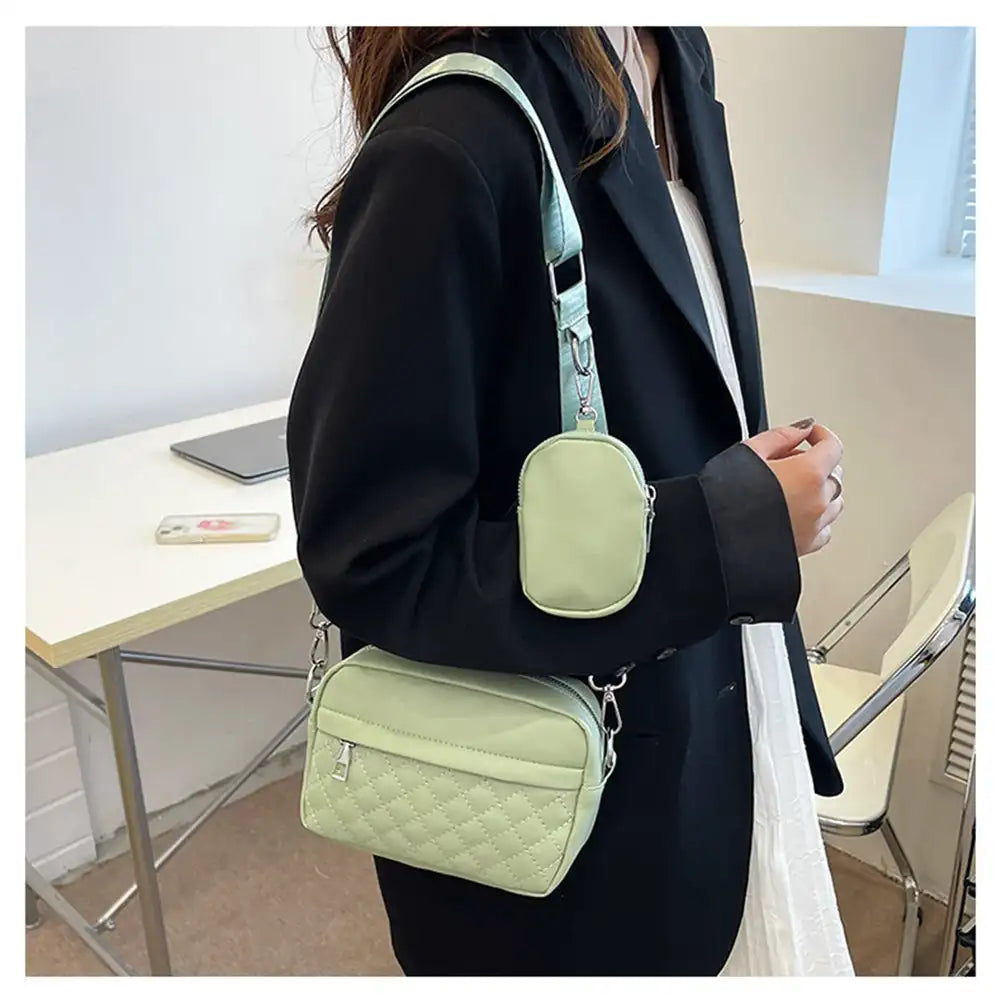 Women Shoulder Bag PU Leather Handbags Travel Bag Girls Waist Bags