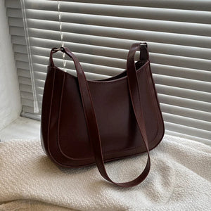Vintage Shoulder Bags PU Leather Underarm Messenger Bag Purse Female H