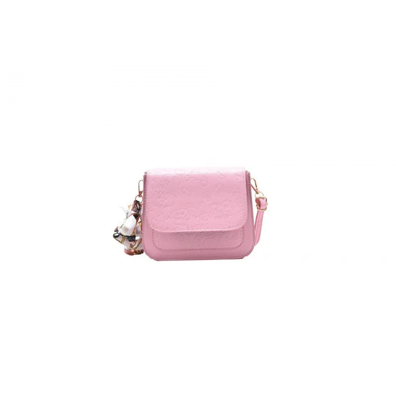 Vintage Woman Shoulder Bag PU Leather Print Pattern Ladies Small Square Bag