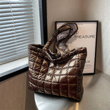 Soft Winter Down Cotton Shoulder Bag for Ladies