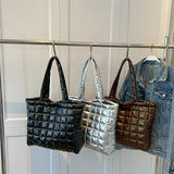 Soft Winter Down Cotton Shoulder Bag for Ladies