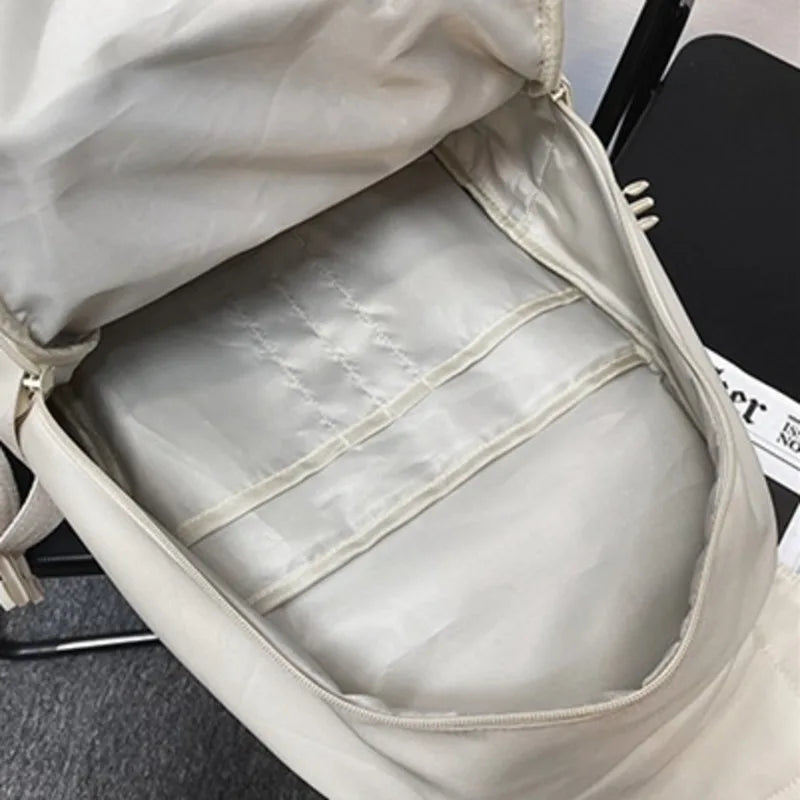 Nylon Backpack for College Students School Bag Travel Mochila