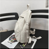Nylon Backpack for College Students School Bag Travel Mochila