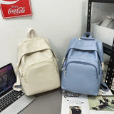 Nylon Backpack for College Students School Bag Travel Mochila