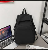 Nylon Backpack for College Students School Bag Travel Mochila