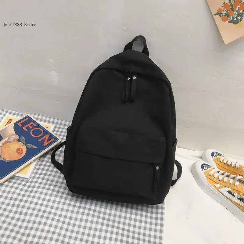 Women Casual Nylon School Backpack Teenager Girl Student Bags Female