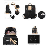 Waterproof Rivet Oxford Cloth Women Backpacks School Bags for Teenage