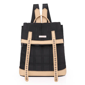 Waterproof Rivet Oxford Cloth Women Backpacks School Bags for Teenage