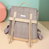 Waterproof Rivet Oxford Cloth Women Backpacks School Bags for Teenage