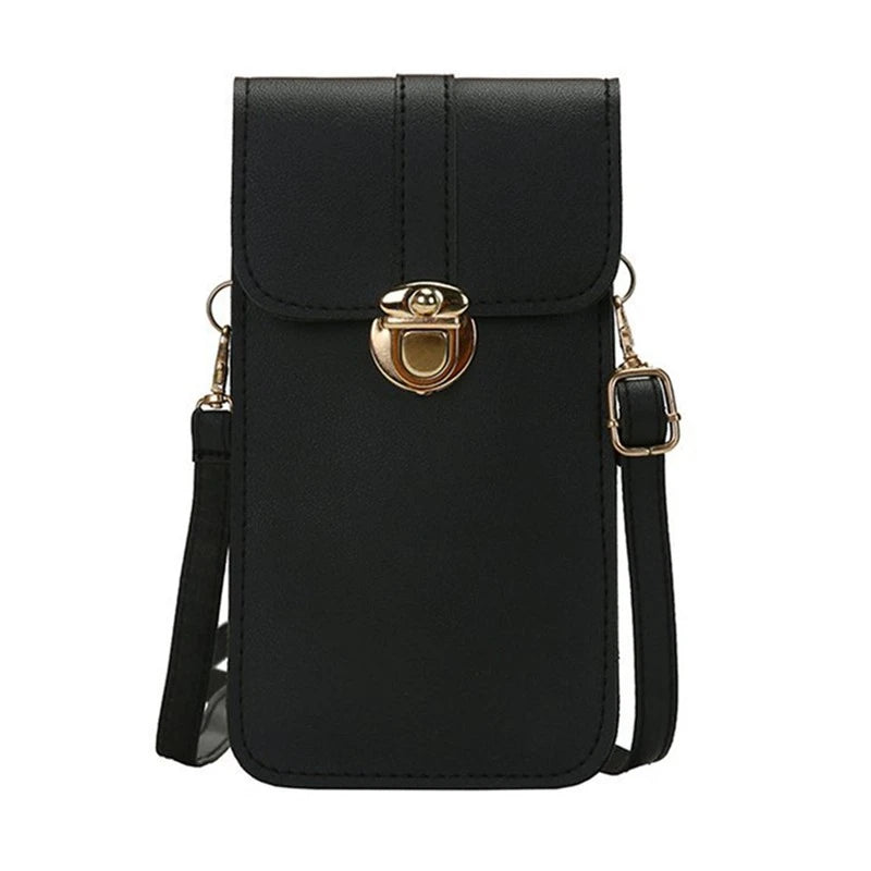 Women Bags PU Leather Touch Screen Cell Phone Wallets Crossbody Handbag