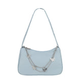 Women Butterfly Chain Shoulder Bags Casual Underarm Bags Small Handbags Purses