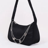 Women Butterfly Chain Shoulder Bags Casual Underarm Bags Small Handbags Purses