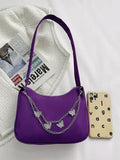 Women Butterfly Chain Shoulder Bags Casual Underarm Bags Small Handbags Purses