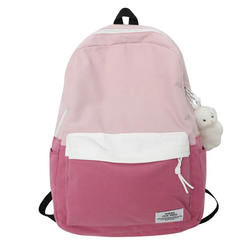 Women Canvas School Bags Girl Travel Book Laptop Backpack Ladies
