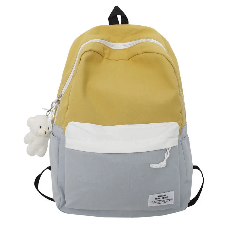 Women Canvas School Bags Girl Travel Book Laptop Backpack Ladies