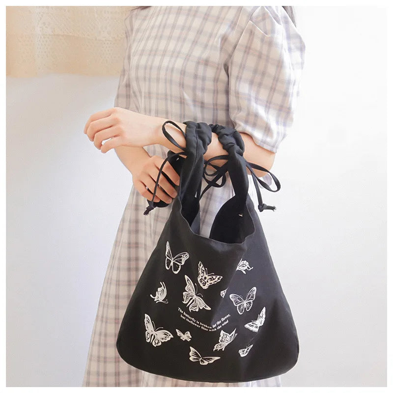 Women Canvas Tote Shoulder Bag Large Capacity Female Handbags Reusable Shopping