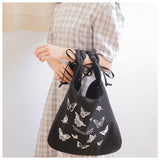 Women Canvas Tote Shoulder Bag Large Capacity Female Handbags Reusable Shopping