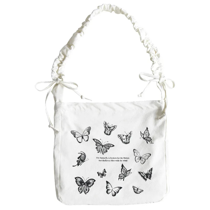 Women Canvas Tote Shoulder Bag Large Capacity Female Handbags Reusable Shopping
