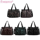 Women Cotton Padded Totes Adjustable Ladies Crossbody Bags Large Capacity
