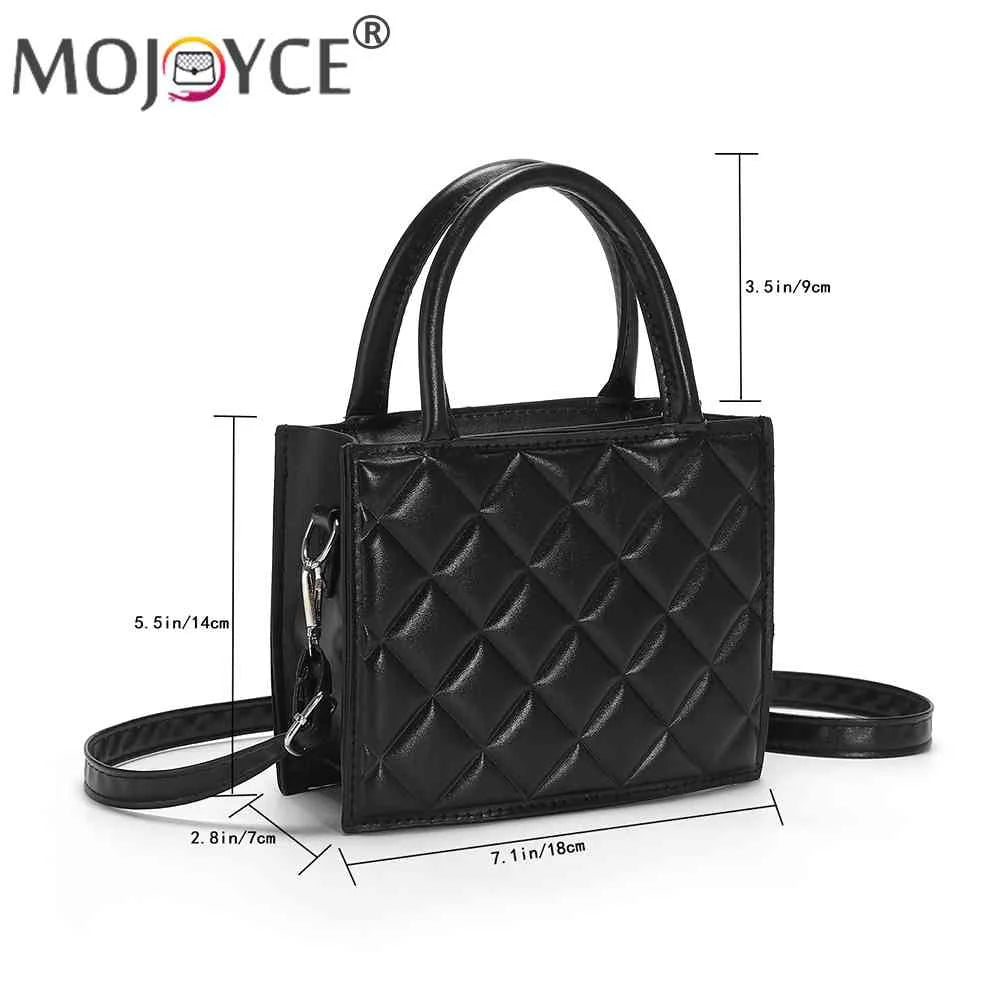Casual Rhombic Lattice Crossbody Bag with Top-handle for Travel Work