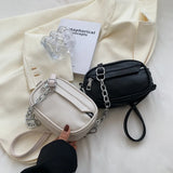 Women Crossbody Bag PU Leather Female Chain Messenger Bags Small Shoulder Handba
