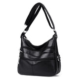 Soft Leather Crossbody Messenger Bag for Women