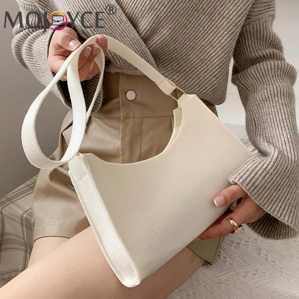 Women Solid Shoulder Bag Casual All-match Messenger Handbags