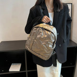 Waterproof Female Backpack Quilted Cotton Backpack for Autumn