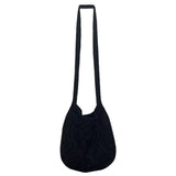 Women Woven Shoulder Bag Large Capacity Crochet Hobo Knitting Handbag
