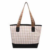 Houndstooth Tote Bag Large Capacity Handbag