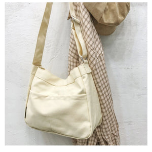 Casual Canvas Messenger Bag for Women