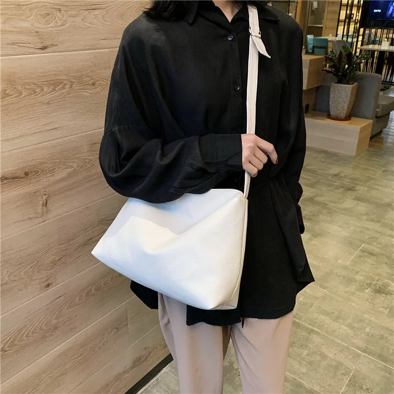 Casual Tote Soft PU Leather Shoulder Bag