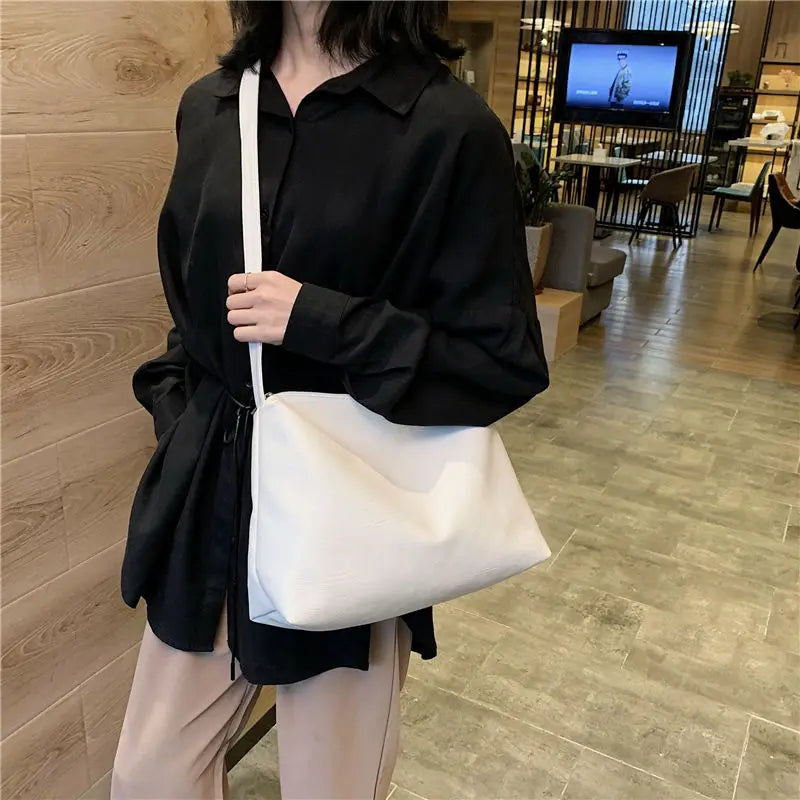 Casual Tote Soft PU Leather Shoulder Bag