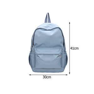 Casual Nylon Backpack for Women - Solid Large Handbag