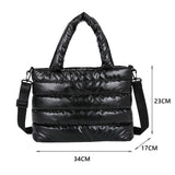 Women Nylon Embroidery Thread Shoulder Crossbody Bag
