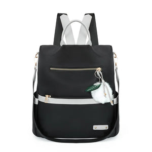 Waterproof Oxford Backpack for Girls Preppy Style Shoulder Bag