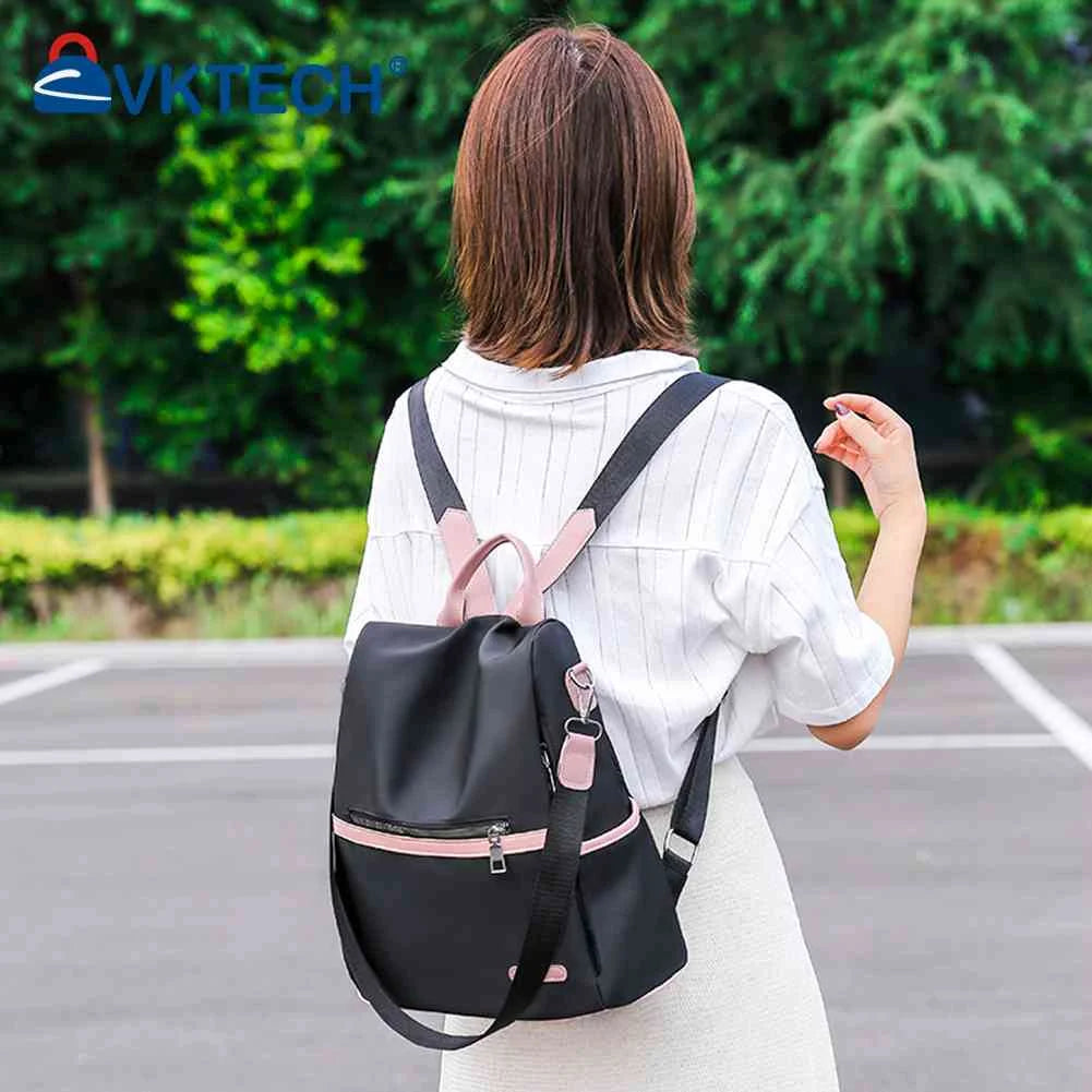 Women Oxford Cloth Backpack Shoulder Bag Anti-theft Handbag