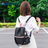 Women Oxford Cloth Backpack Shoulder Bag Anti-theft Handbag