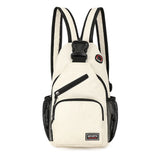 Women Oxford Cloth Solid Crossbody Chest Bag Travel Large Backpack