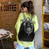 Women PU Leather Shoulder Bag Backpack Casual Travel Handbag