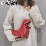 Cartoon Dinosaur Shoulder Bag Vintage Ladies Messenger Mini Purse Handbag