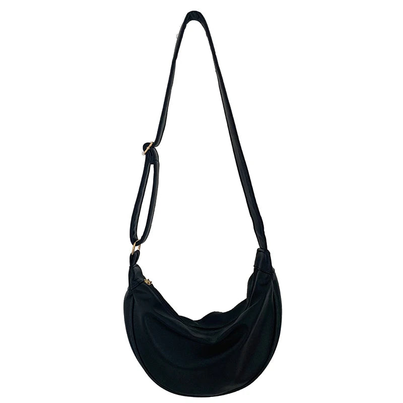 Women Shoulder Bag Dumpling Crossbody Bags PU Leather Handbag