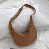 Women Shoulder Bag Dumpling Crossbody Bags PU Leather Handbag